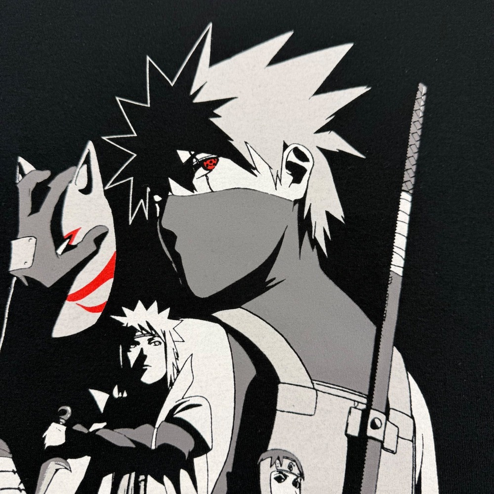 Naruto Shippuden Kakashi Story Graphic T-Shirt Ripple Junction Black Mens XL NEW - Picture 8 of 12